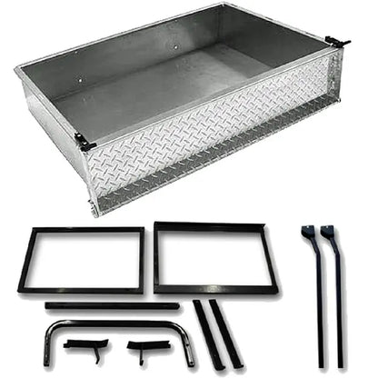 GTW® Aluminum Cargo Box Kit w/ Box & Mounting Brackets