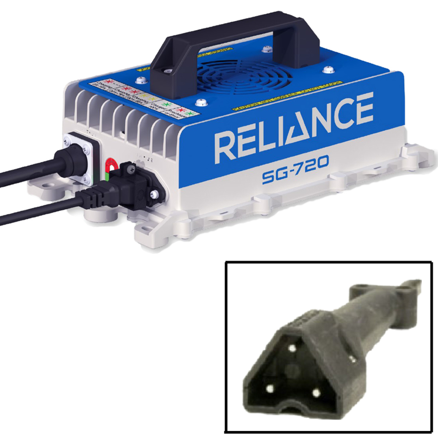 RELIANCEâ„¢ SG-720 High Frequency Industrial E-Z-GO T48/RXV/Express Charger - 48v 3-Pin Paddle