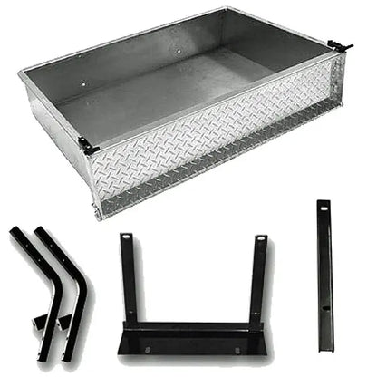 GTW® Aluminum Cargo Box Kit w/ Box & Mounting Brackets