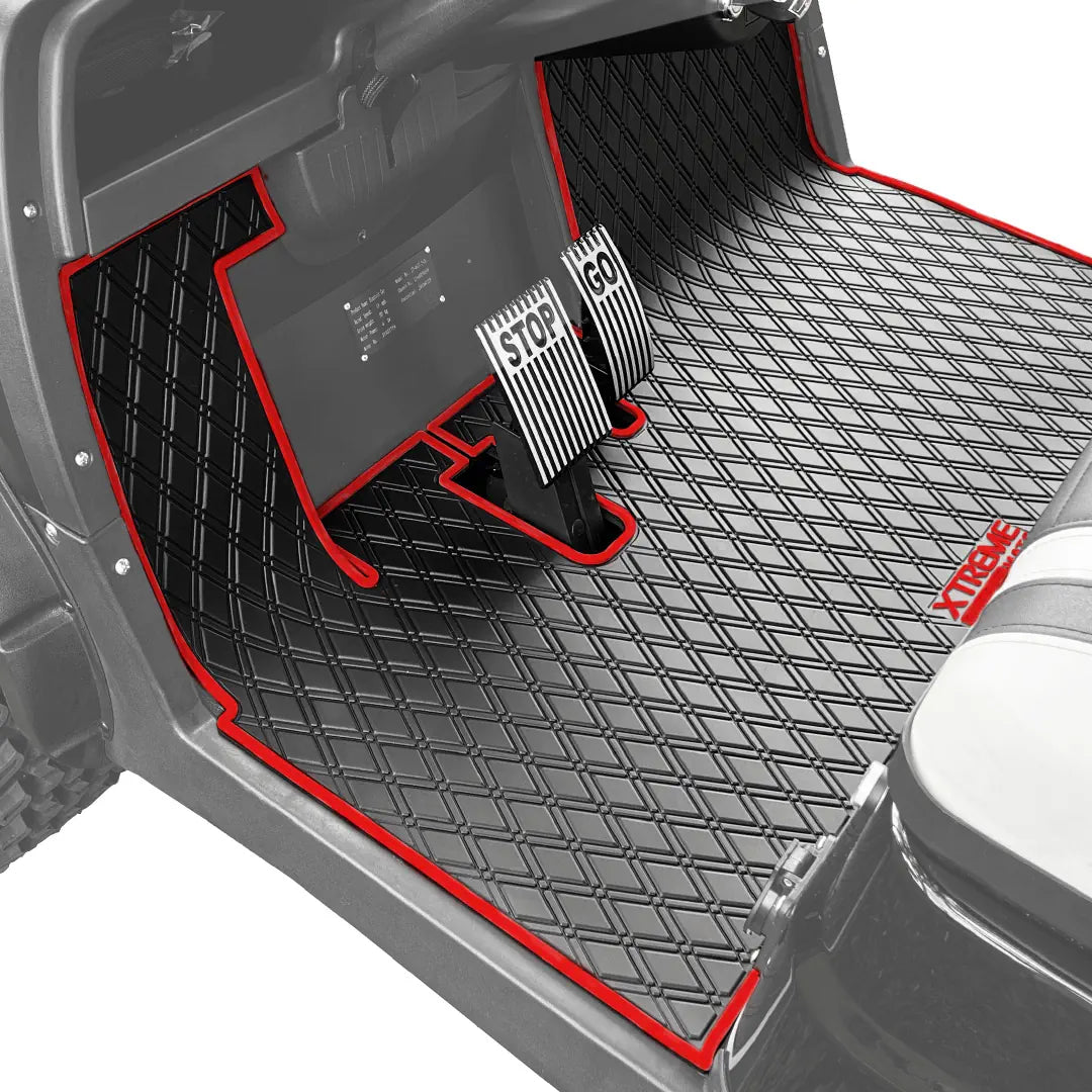 Xtreme Golf Cart Floor Mats (ICON, Advanced EV) (Red, Black, Grey, Blue)