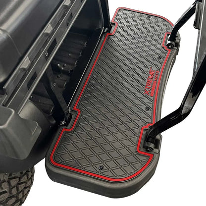 Xtreme Golf Cart Rear Floor Mats (GTW Mach1, MadJax Genesis 150/250/300 Rear Seat Kits) (Red, Black, Grey, Blue)