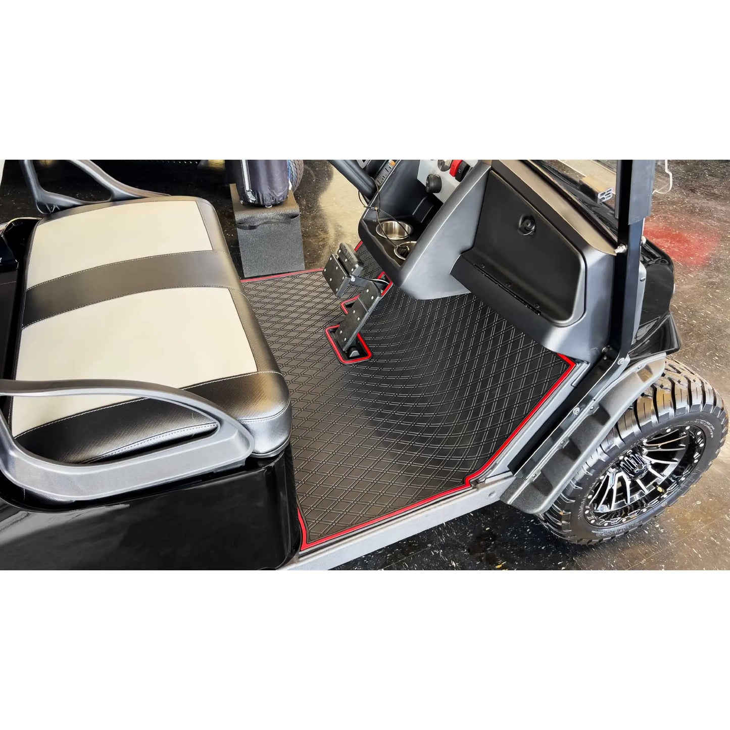 Xtreme Golf Cart Floor Mats (E-Z-GO) (Red, Black, Grey, Blue)