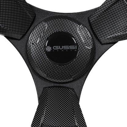 Gussi Italia® Model 13 Black / Carbon Fiber Steering Wheel