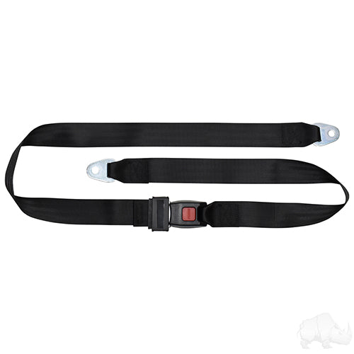 RHOX Seat Belt, Black, 72" Fully Extended Lap Belt